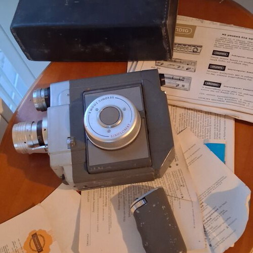 Sekonic vintage video camera used with case and manual