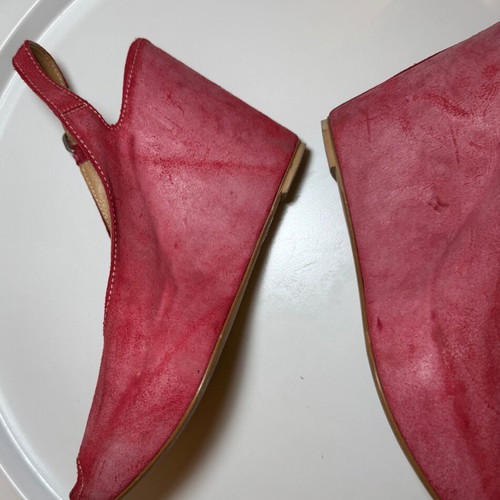 Women's platform shoes size 41 pink leather used