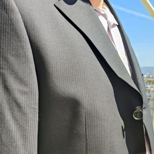 Glou straight fit black suit-pants set like new