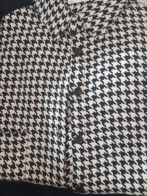 Women's jacket-cardigan new, black and white, XL
