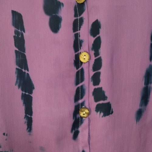 Tie dye shirt one size like new, dark blue and purple, batwing sleeve