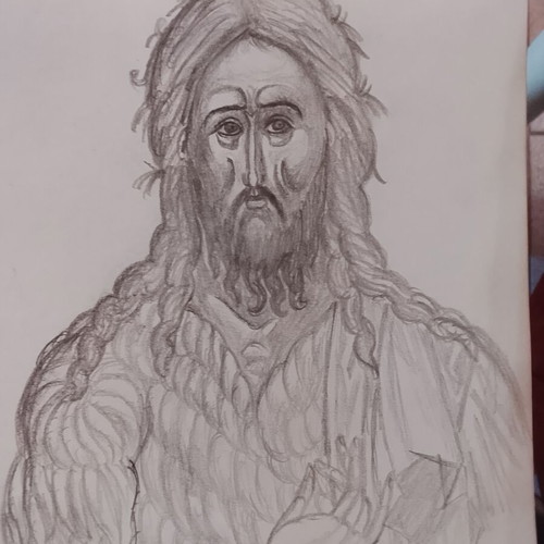 Icon of Saint John the Baptist 20x25, like new