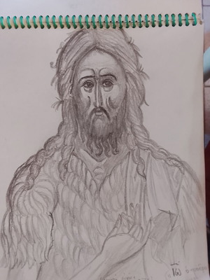 Icon of Saint John the Baptist 20x25, like new