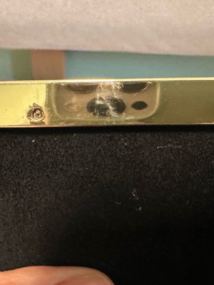 Gianni Chiarini clutch bag χειρός από γνήσιο δέρμα με ζώνη σαν καινούργιο, μαύρο