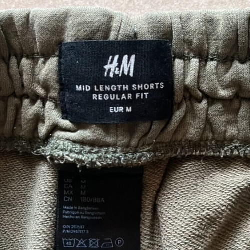 H&M men's shorts used, khaki, medium