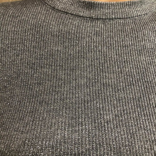 Winter sweater with lurex gray new, size S