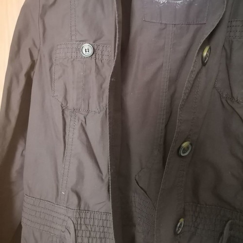 S. Oliver women's jacket new, size L, dark brown, medium with belt