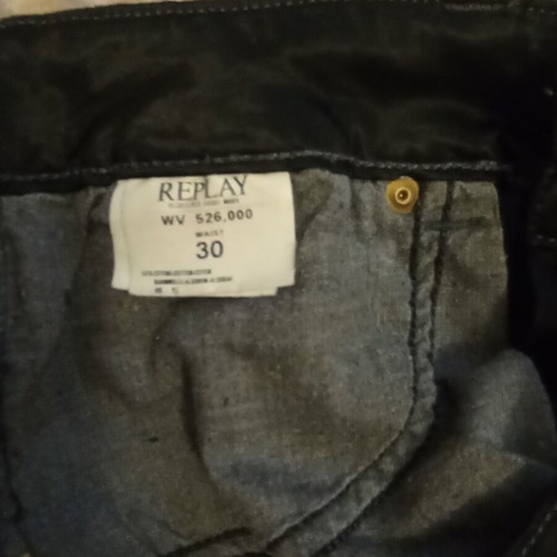 Replay short shorts size 30 like new, black, thin elastic fabric