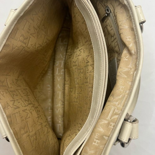 Lamarthe beige cloth/leather handbag used