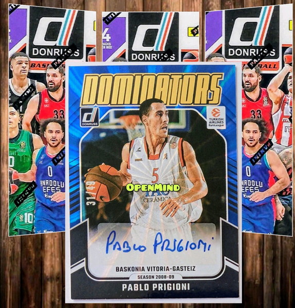 PRIGIONI - DOMINATORS SIGNATURES BLUE LAZER AUTO /49 - BASKONIA - DONRUSS EUROLEAGUE 2024-25