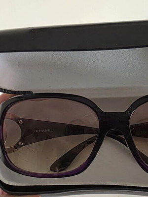 Chanel vintage sunglasses used, purple