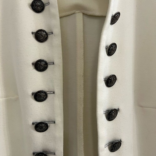 Paranoia women's fabric jacket military style size S like new off-white