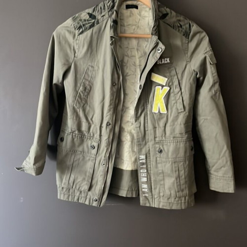 Ikks children's spring jacket like new, green