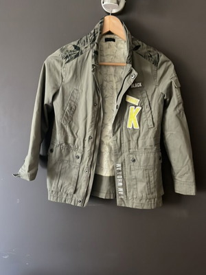 Ikks children's spring jacket like new, green