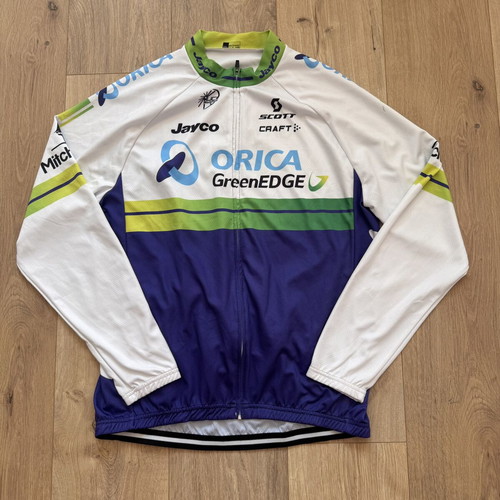 Orica Greenedge Craft Cycling Shirt Jayco Scott Mitchelton Long Sleeved Size XXL like new