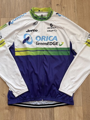 Orica Greenedge Craft Cycling Shirt Jayco Scott Mitchelton Long Sleeved Size XXL like new