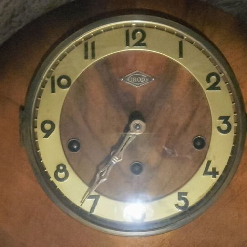 French fireplace clock Girod like new, mantel, analog