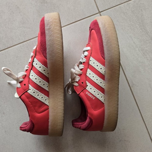 Adidas Sambae W sneakers like new, red leather, size 36.5