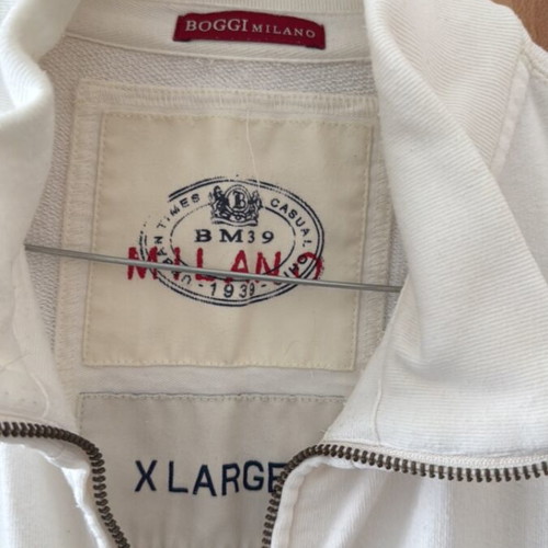 Boggi Milano men's cardigan white like new, size XL