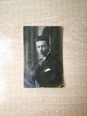 Portrait of a Man 1925 used with autograph