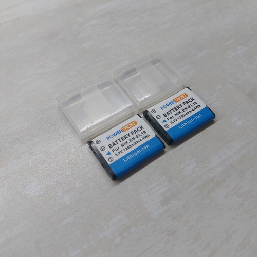 PowerTrust EN-EL19 battery pack for Nikon Coolpix, new, 2 pcs