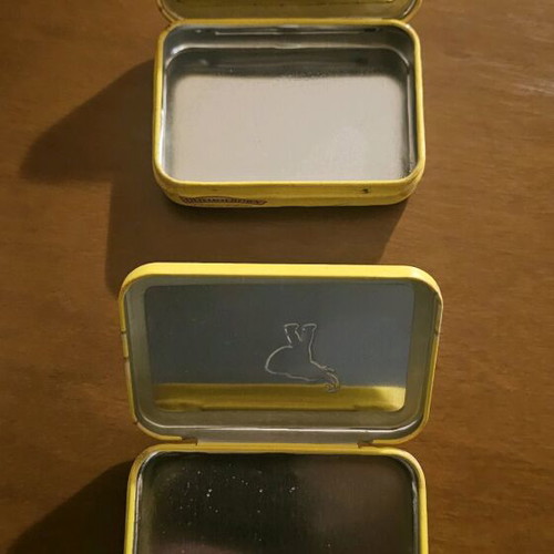 Old Horborn tobacco tins like new, set of 2 vintage metal cases