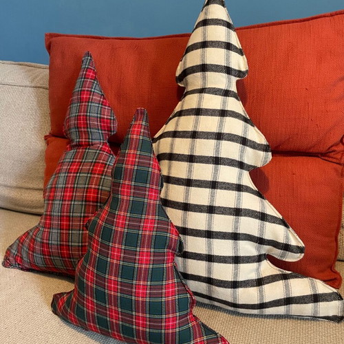 Set of 3 Handmade Christmas Pillows New