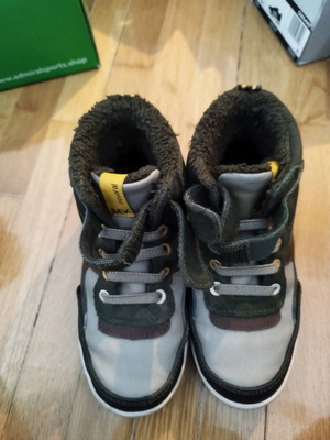 Mayoral boys' boots used with fur lining size 29 brown and green