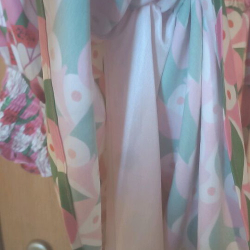 Never On Sunday dress multicolor, like new, satin