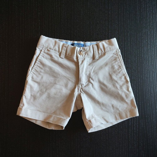 Ralph Lauren cotton beige shorts for 2-year-old boy new