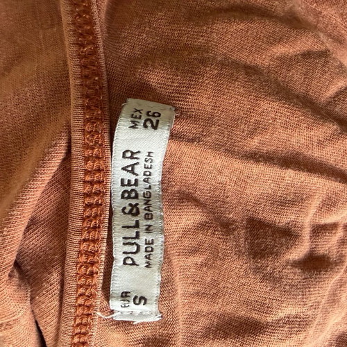 Pull & Bear top and shorts set used, dusty pink and nude, size S