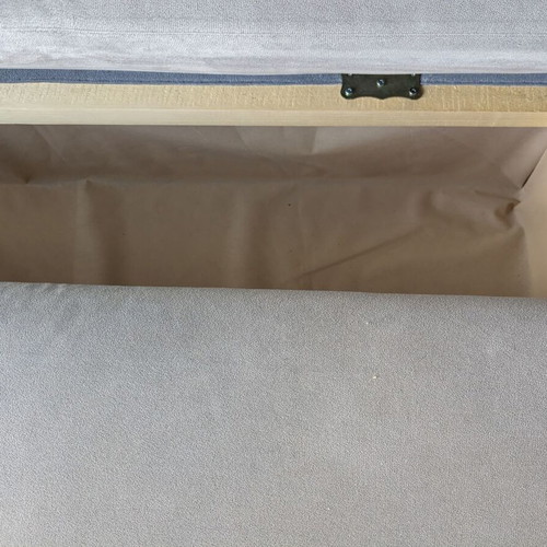 Corner sofa bed gray used with storage space