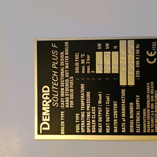 Demrad Solitechplus 6F wood boiler used, cast iron 38-53 kW