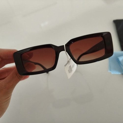 Riverio Eyewear rectangular sunglasses, vintage style, brown tortoiseshell