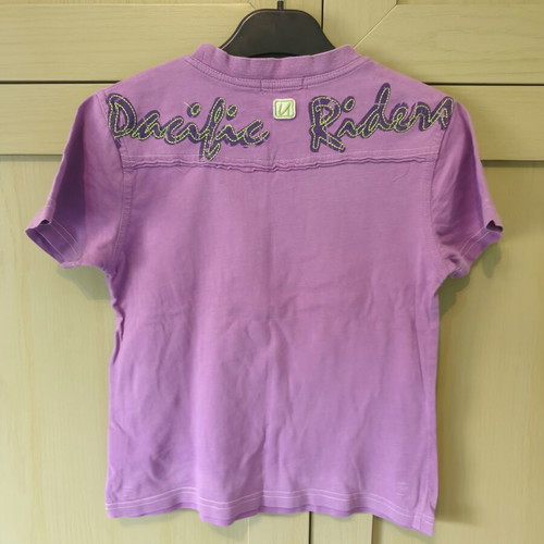 Tshirt pack of 3 boys' short-sleeve shirts like new, blue and purple
