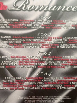 Romance CD used with foreign songs