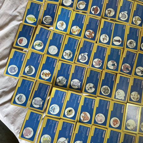 Vintage Pokémon cards used, set of 95 from 90s