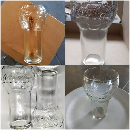Coca-Cola Soccer Ball Glasses New Promotional Set of 2