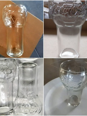 Coca-Cola Soccer Ball Glasses New Promotional Set of 2
