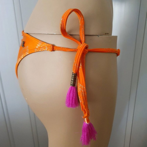 Cia.Maritima bikini bottom new, orange with gold details, size S