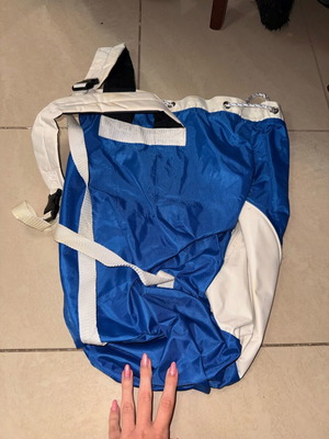 Backpack new white and blue