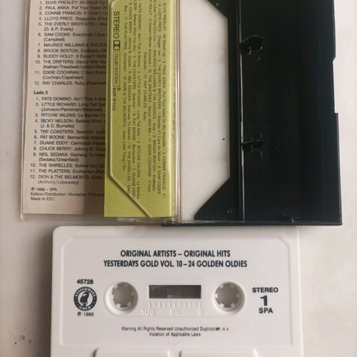Various Yesterday's Gold Vol 10 cassette like new