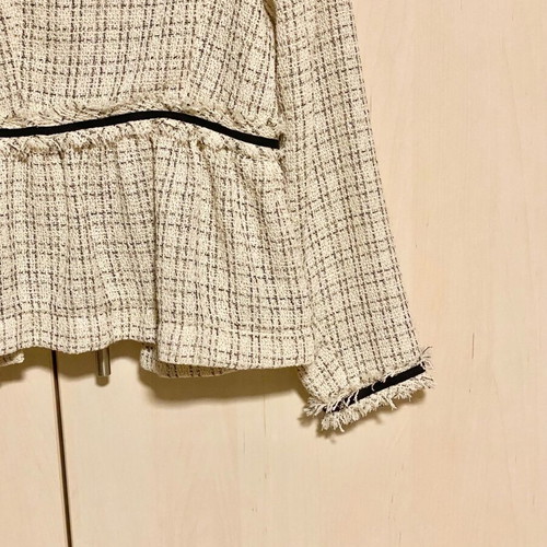Zara Tweed Jacket like new, classic black and white summer style