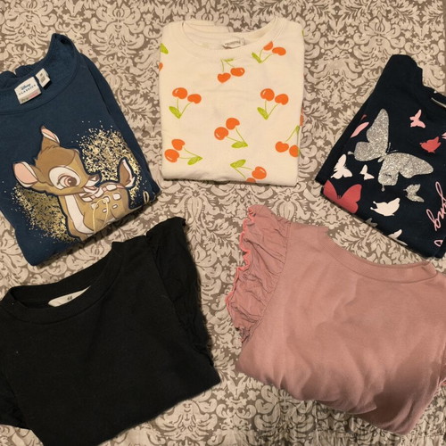 Girls' sweatshirts used, pack of 5, sizes 8-10 years, multicolor