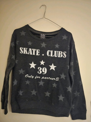 Bershka sweatshirt S like new, white and gray