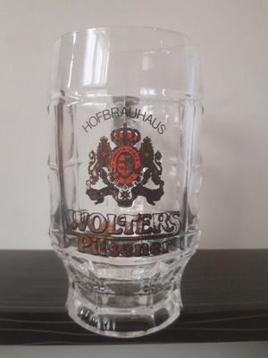 Халба за бира Wolters 0.2 употребявана с дебело стъкло