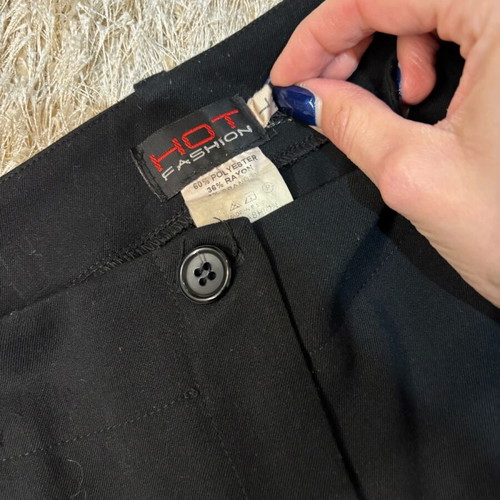 Fabric pants used, size L, black