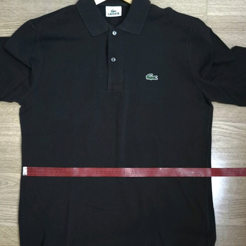 Brown Lacoste long-sleeve polo like new, size 3 Small