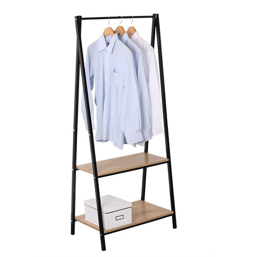 Metal Clothing Rack with Shelf used, 64x40x150cm