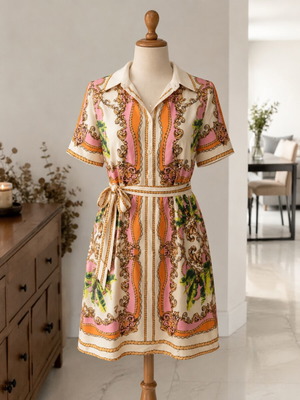 Shein dress large size new, colorful